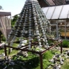 \'Formal Dress\' pyramid sculpture being dismantled